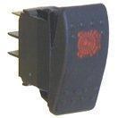 24V 15A Lighted Rocker Switch, 3 Prong