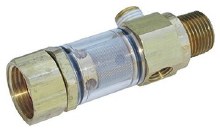 Duraview Water Filter, 3/4in FGH Inlet x 1/2in MPT Outlet, 1/4in bypass