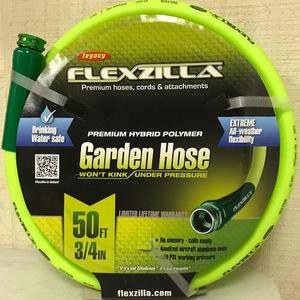 Flexzilla 3/4in x 50ft ZillaGreen garden hose w/ 3/4 GHT ends