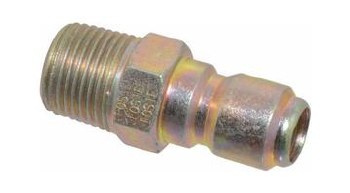 3/8in MPT Plug,  Zinc Plated