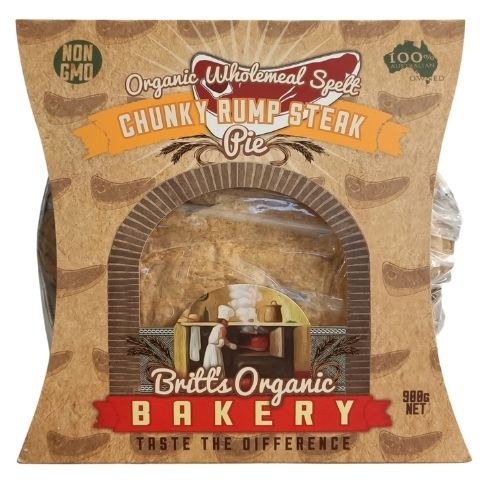 Pie Chunky Steak Large 900g (Not Certified Organic - Spelt Flour)