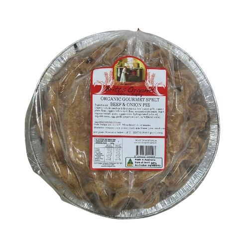 Pie Beef &amp; Onion (Not Certified Organic - Spelt Flour)