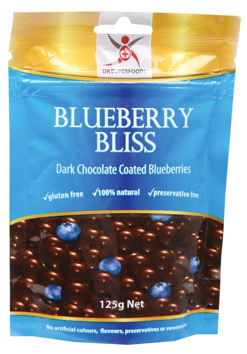 Blueberry Bliss Dark Chocolate Blueberries 125g