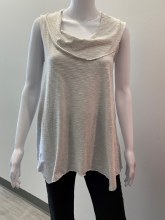 Habitat 15910 Cotton Stripe Sleeveless Cowl XS Sand