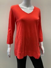 Habitat 27439 Cotton V-Neck Pocket Tunic XS Hibiscus