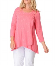Habitat Floral Jacquard Jersey Knit Tunic XS Poppy