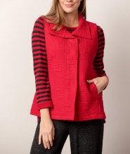Habitat 53211 Box Quilt Snap Vest XL Scarlet