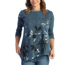 Jess & Jane M41-1160 Playtime Mineral Wash Tunic S Sapphire
