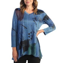 Jess & Jane SK2-1772 Slinky Knit Hi-Lo Tunic S Briana