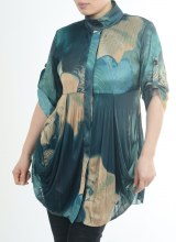 Lindi LB2156 Drape Pocket Tunic XS Green