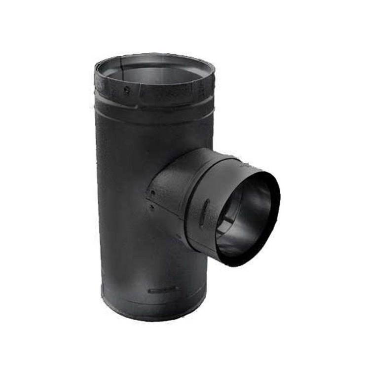 Stove Pipe PV Tee w/Clean-Out Tee Cap 3''