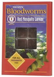 San Francisco Frozen Bloodworms For All Freshwater Fish 36 Cubes 1.75oz