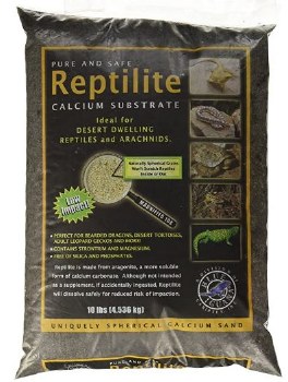 Reptilite All Natural Calcium Reptile Substrate, Smokey Sands, 10lb