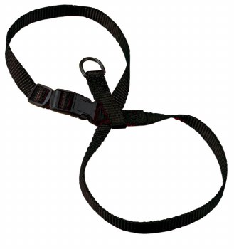 Hamilton Adjustable Figure 8 Puppy or Cat Harness, 3/8 inch, Black, Sm