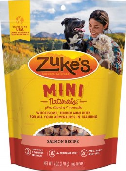Zuke's Mini Naturals Salmon Recipe Dog Treats 6oz