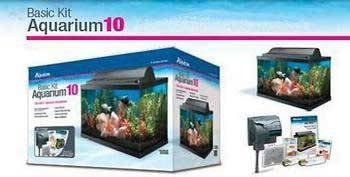 Aqueon Basic Aquarium Kit, Black, 10 Gallon