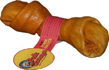 Premium Pork Chomps Roasted Pork Skin Knot Bone 8-9 inch