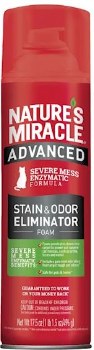 Natures Miracle Advanced Stain and Odor Eliminator Foam for Cats 17.5oz