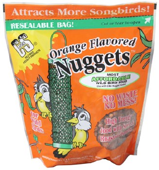 C&S Orange Flavored Suet Nuggets Wild Bird Food, 27oz