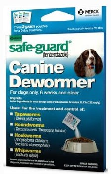 Safeguard Dewormer Dog, 3 count, 2g