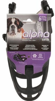 Zeus Alpha Muzzle,Black Extra Extra Large