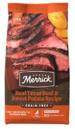 Merrick Real Texas Beef and Sweet Potato Recipe Grain Free Dry Dog Food 22lb