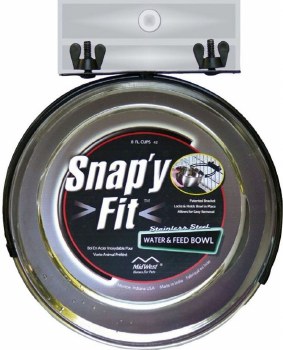Midwest Snapy Fit Stainless Steel Dog Bowl 2qt