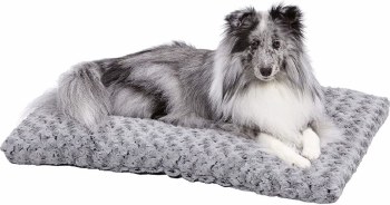 Midwest Quiet Time Ombre Swirl Pet Bed, Gray, 29 inch x 21 inch