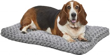 Midwest Quiet Time Ombre Swirl Pet Bed, Gray, 35x23