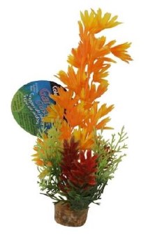 Blue Ribbon Pet Products Color Burst Florals Brush Plant, Orange, Large