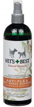 Vet's Best Anti-Flea Easy Spray Shampoo, 16oz