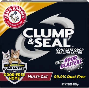 Arm & Hammer Clump and Seal Cat Litter, Multi Cat, 19lb