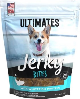 Ultimates Jerky Bites, Whitefish, Grain Free, 7oz