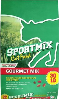 Sportmix Gourmet Mix, Dry Cat Food, 31lb