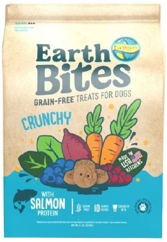 Earthborn Earth Bites Grain Free Salmon Treat, Dog Treats, 2lb