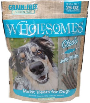 Wholesomes Cleos Fish Jerky Grain Free Dog Treats 25oz