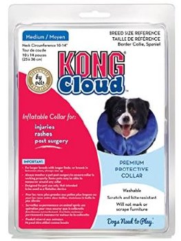 Kong Cloud Collar, Blue, Medium, 10-14 inch