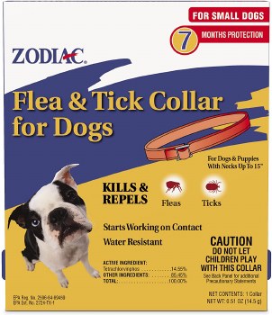 Zodiac Flea & Tick Collar for Dogs, Dog Flea, Small