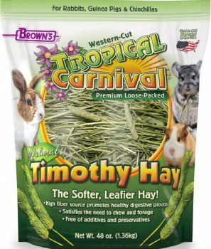 FMBrowns Tropical Carnival Timothy Hay Small Animal Food 48oz