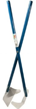 Four Paws Sanitary Pooper Scooper with Rake, Blue