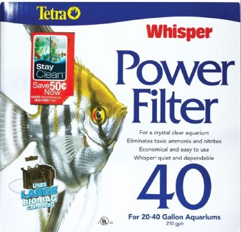 Tetra Whisper Power Filter 40, 40 Gallon