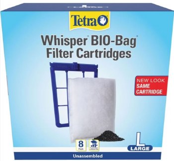 Tetra Whisper Unassembled Bio Bag Cartridge, Large, 8 pack