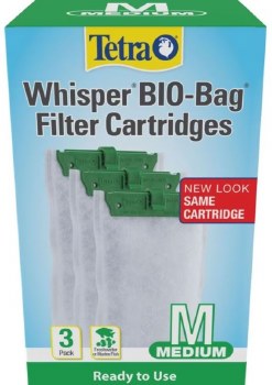 Tetra Whisper Unassembled Bio Bag Cartridge, Medium, 3 pack