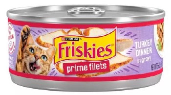 Purina Friskies Prime Filet Turkey, Wet Cat Food, 5.5oz