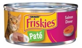 Purina Friskies Salmon Dinner Pate, Wet Cat Food, 5.5oz