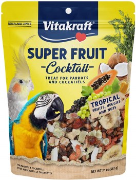 Vitakraft Super Fruit Cocktail Parrot and Cockatiel Treats 20oz