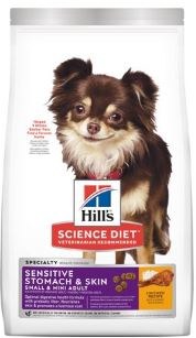 Hills Science Diet Small Breed Adult Sensitive Stomach and Skin Formula Chicken Recipe Dry Dog Food 4lb