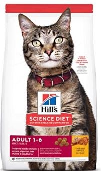 Hills Science Diet Adult 1-6yr Formula with Chicken Dry Cat Food 4lb