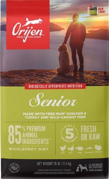 Orijen Grain Free Senior, Dry Dog Food, 23.5lb