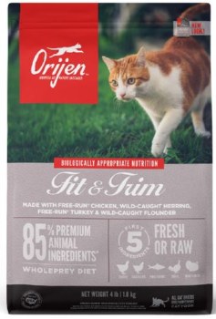 Orijen Fit & Trim Recipe, Dry Cat Food, 4lb